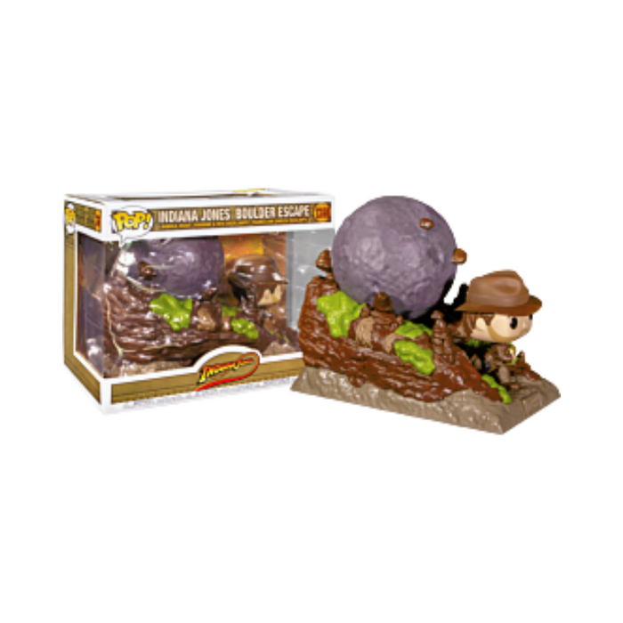 Indiana Jones - Figurine POP Moments N° 1360 - Indiana Jones Boulder Escape - Rocher