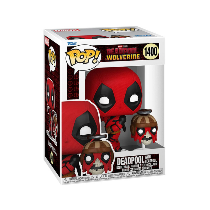 Deadpool & Wolverine - Figurine POP N° 1400 - Deadpool avec Headpool