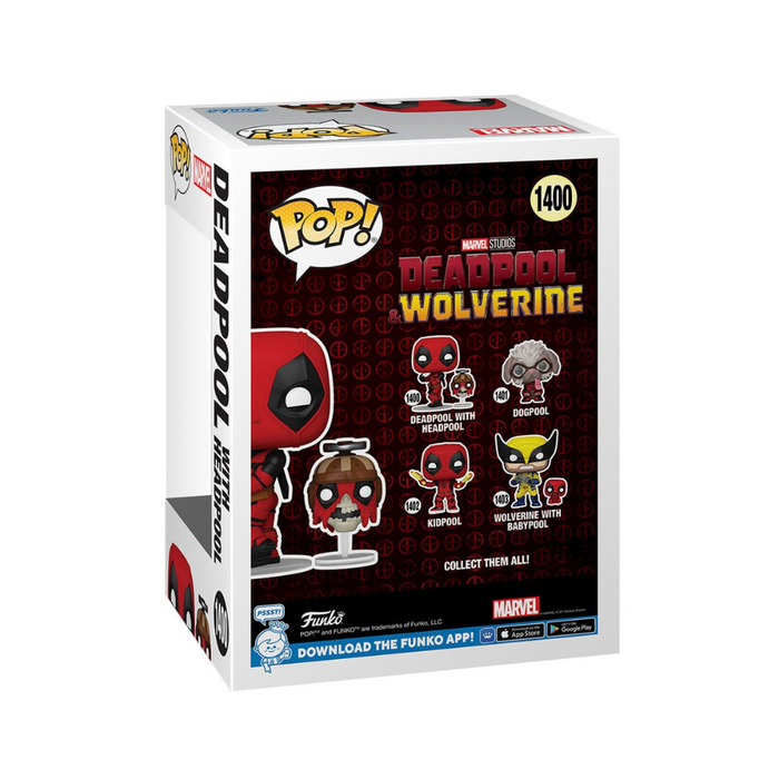 Deadpool & Wolverine - Figurine POP N° 1400 - Deadpool avec Headpool