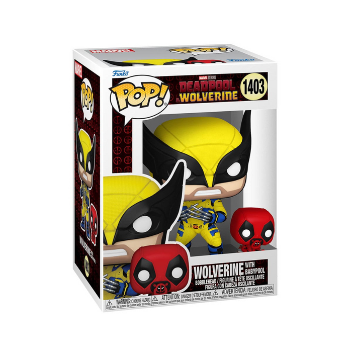 Deadpool & Wolverine - Figurine POP N° 1403 - Wolverine avec Babypool