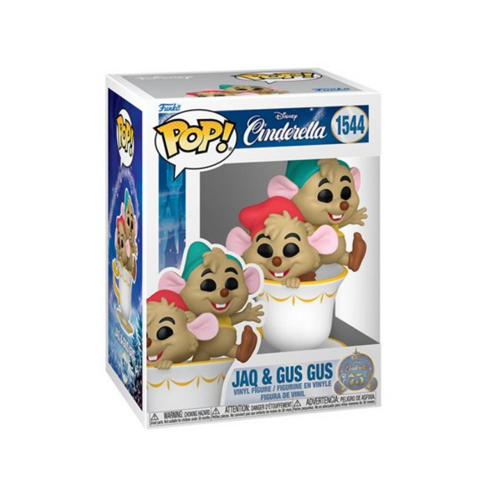 Disney Cendrillon - Figurine POP N° 1544 - Jaq & Gus dans la tasse