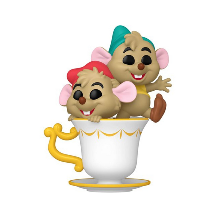 Disney Cendrillon - Figurine POP N° 1544 - Jaq & Gus dans la tasse