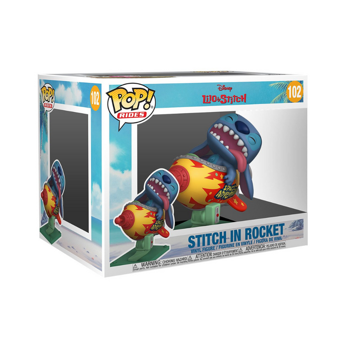 Disney Lilo & Stitch - Figurine POP Deluxe N° 102 - Stitch en fusée