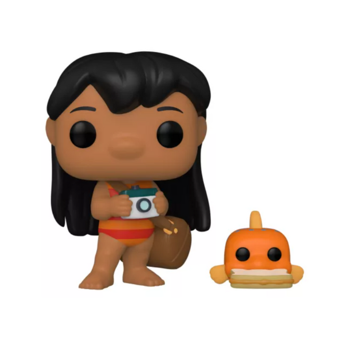 Disney Lilo & Stitch - Figurine POP N° 1047 - Lilo avec Pudge