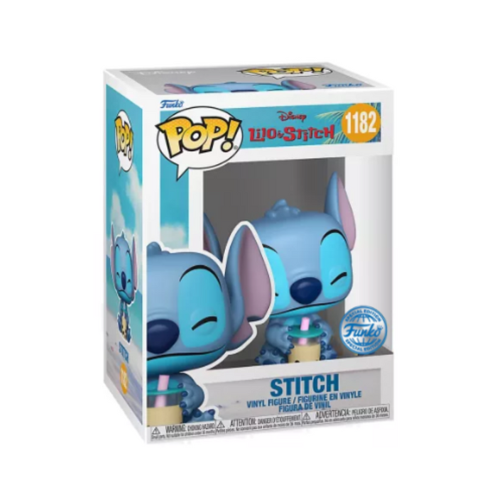 Disney Lilo & Stitch - Figurine POP N° 1182 - Stitch avec Boba Edition Exclusive