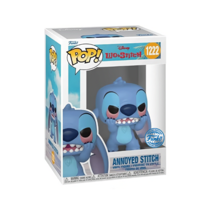 Disney Lilo & Stitch - Figurine POP N° 1222 - Annoyed Stitch agacé Edition Spéciale