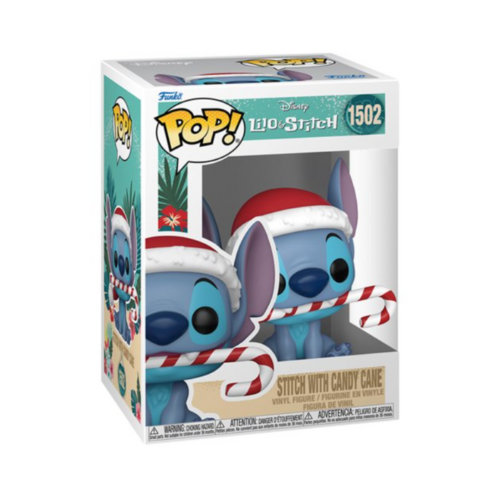 Disney Lilo & Stitch - Figurine POP N° 1502 - Stitch avec sucre d'orge Noël