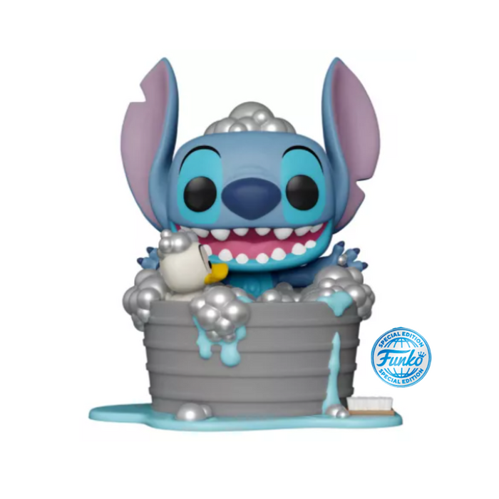 Disney Lilo & Stitch - Figurine POP Deluxe N° 1252 - Stitch dans la baignoire Edition Spéciale