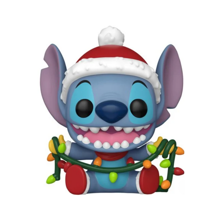 Disney Lilo & Stitch - Figurine POP N° 1504 - Stitch avec guirlandes Noël