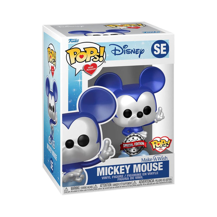 Disney Make a Wish 2022 - Figurine POP - Mickey Mouse Metallic