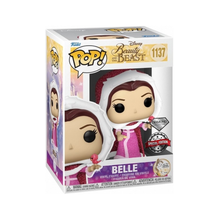 Disney Princesses - Figurine POP N° 1012 - Belle Winter Edition Spéciale Diamant