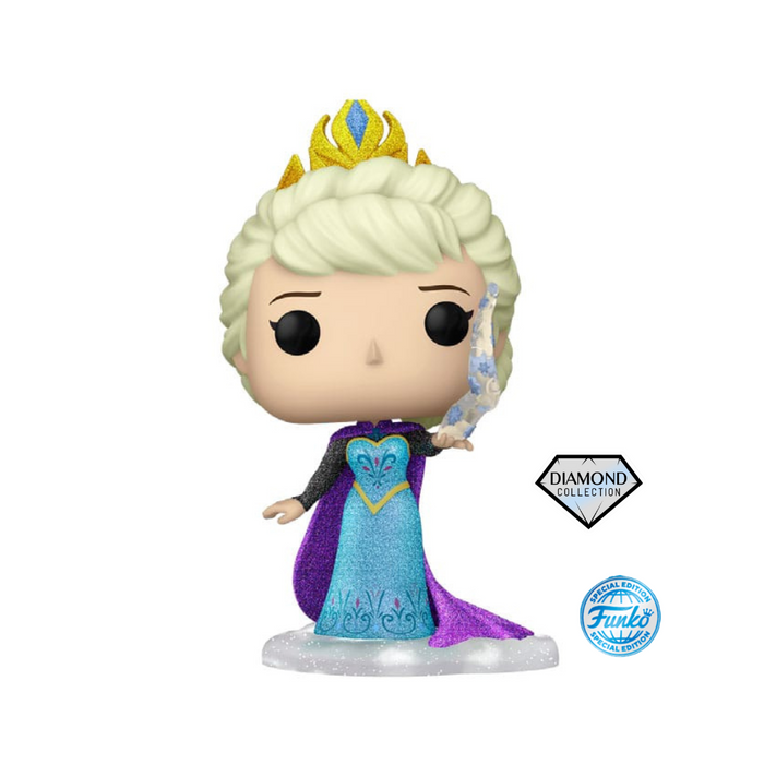 Disney Ultimate Princess - Figurine POP N° 1024 - Elsa Edition Spéciale Diamant