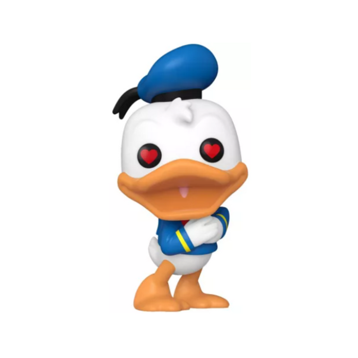 Donald Duck 90 ans - Figurine POP N° 1445 - Donald Duck avec yeux en cœur