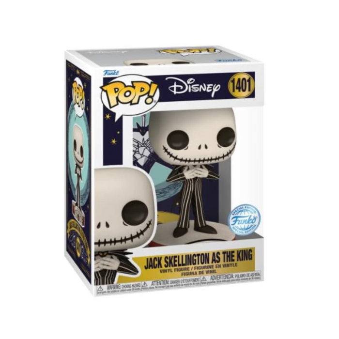 L'Etrange Noël de M. Jack - Figurine POP N° 1401 - Jack Skellington le Roi Edition Spéciale