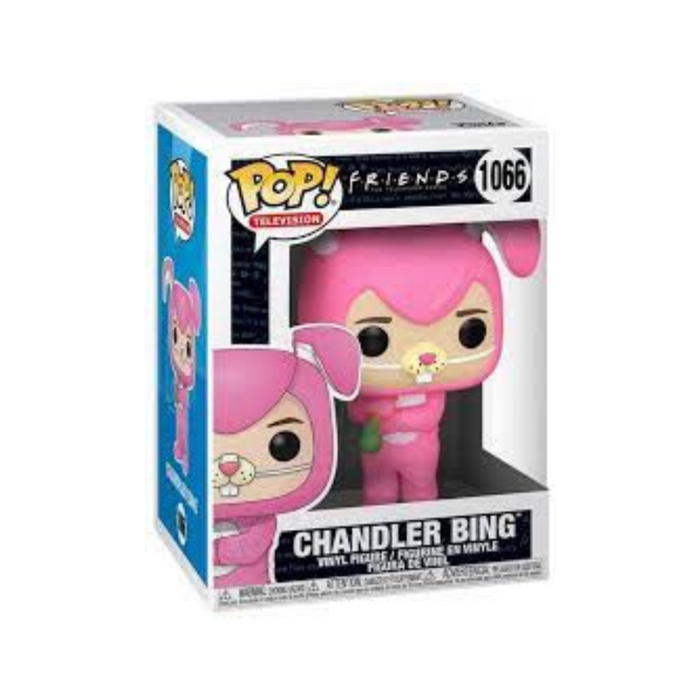 Friends - Figurine POP N° 1066 - Chandler Bing en lapin rose