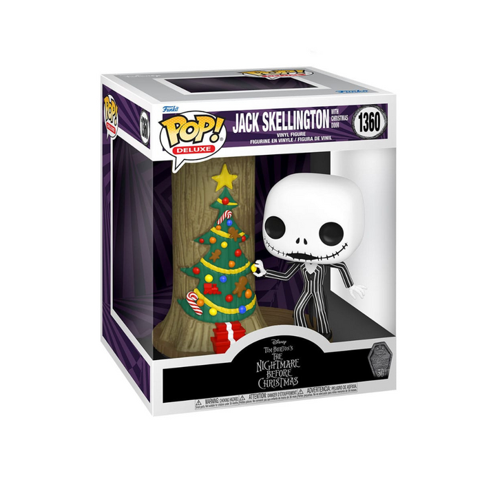 L'Etrange Noël de M. Jack - Figurine POP Deluxe N° 1360 - Jack Skellington avec la porte de Noël