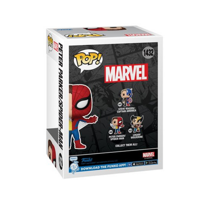 Marvel Comics - Figurine POP N° 1432 - SpiderMan/Peter Parker Split-Moitié