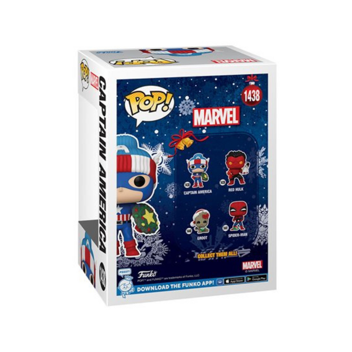 Marvel Comics - Figurine POP N° 1438 - Captain America Noël / Holiday