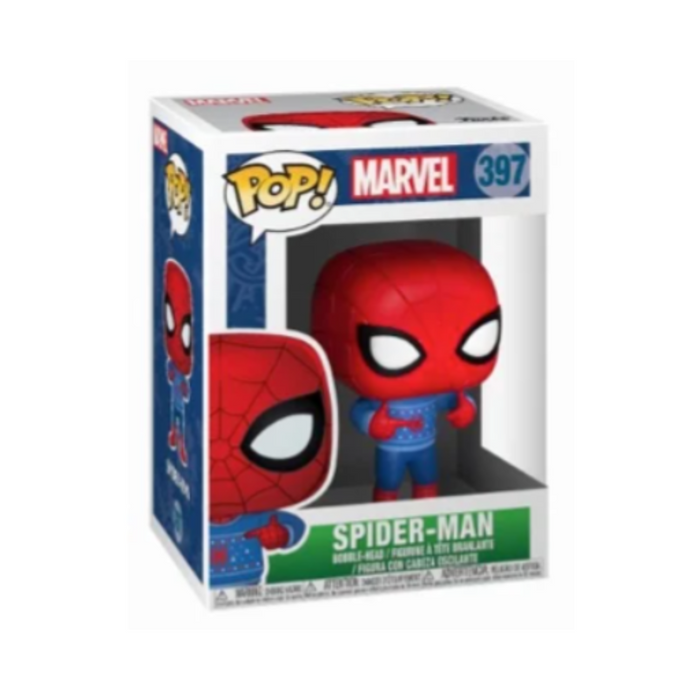 Marvel Comics - Figurine POP N° 397 - Holiday Spiderman