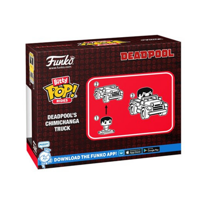 Marvel Deadpool - Bitty POP Ride - Deadpool avec Camion Chimichanga