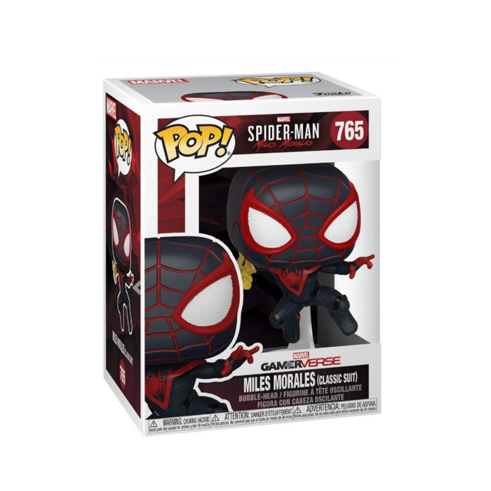 Marvel SpiderMan - Figurine POP N° 765 - Miles Morales combinaison classique