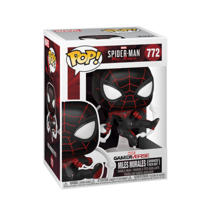 Marvel SpiderMan - Figurine POP N° 772 - Miles Morales Advanced Tech Suit