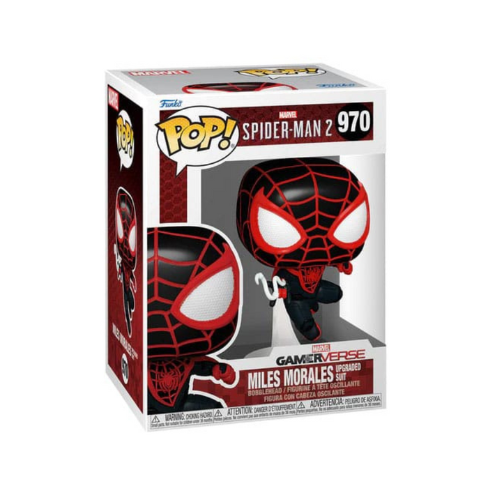 Marvel Spiderman Gamerverse - Figurine POP N° 970 - Miles Morales Costume Amélioré