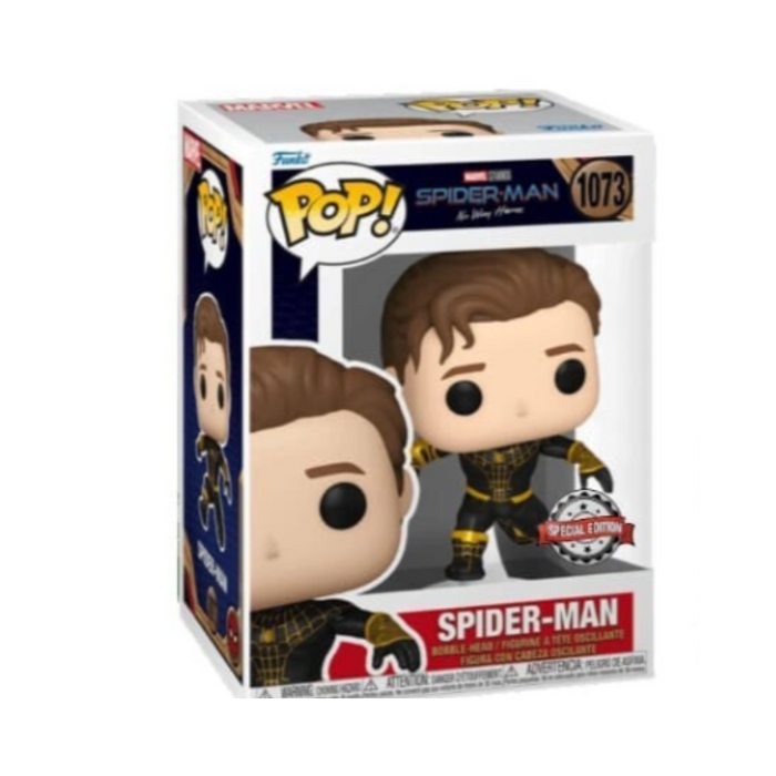 Marvel Spiderman No Way Home - Figurine POP N° 1073 - Spiderman costume noir - black suit Edition Spéciale
