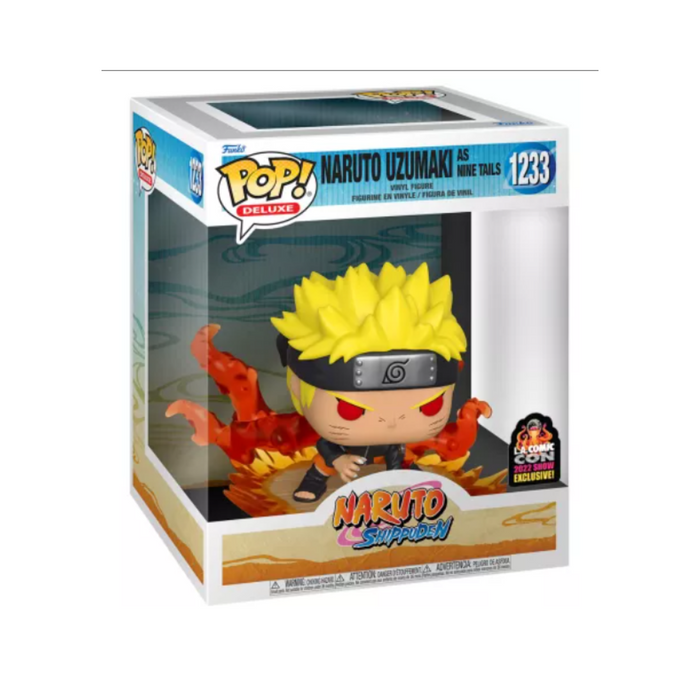 Naruto - Figurine POP Deluxe N° 1233 - Naruto Uzumaki Neuf Queues - as Nine Tails "L.A. Comic Con Show 2022 Exclusive"