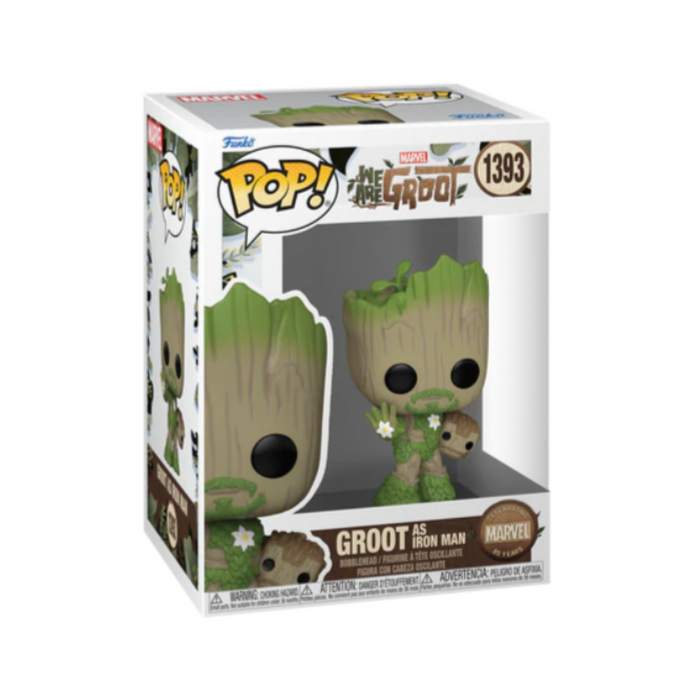 Marvel We Are Groot - Figurine POP N° 1393 - Iron Man