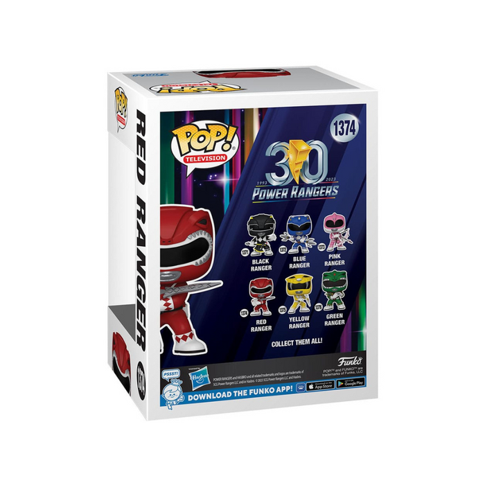 Power Rangers 30TH - Figurine POP N° 1374 - Ranger Rouge - Red