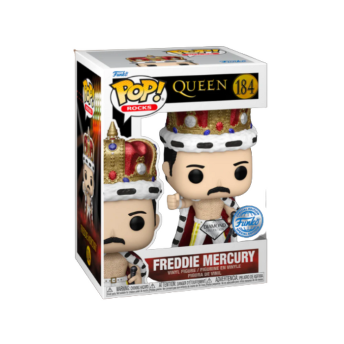 Queen - Figurine POP N° 184 - Freddie Mercury King Diamond Glitter Edition Spéciale