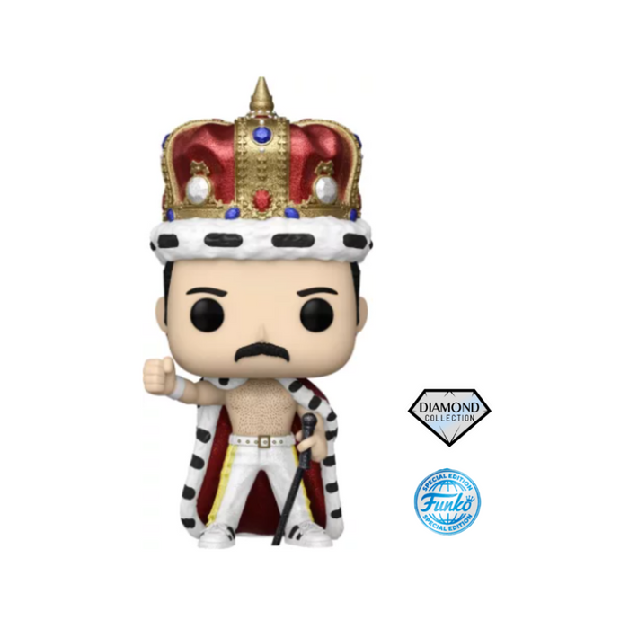 Queen - Figurine POP N° 184 - Freddie Mercury King Diamond Glitter Edition Spéciale