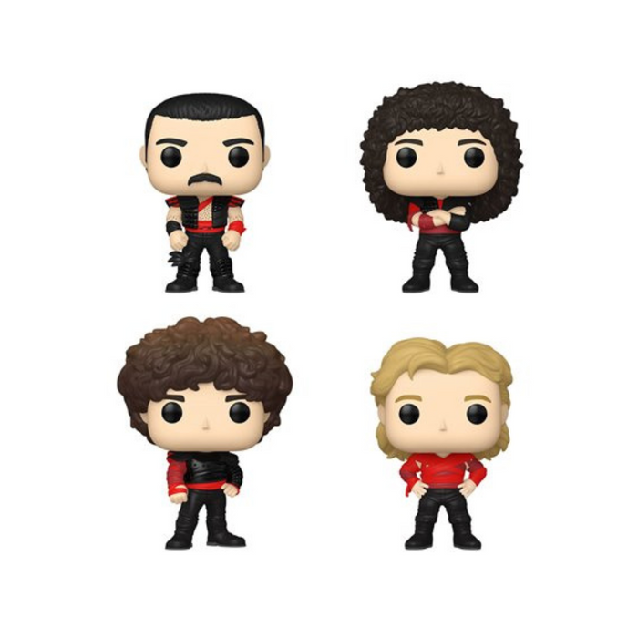 Queen - Pack 4 Figurines POP - Radio Gaga