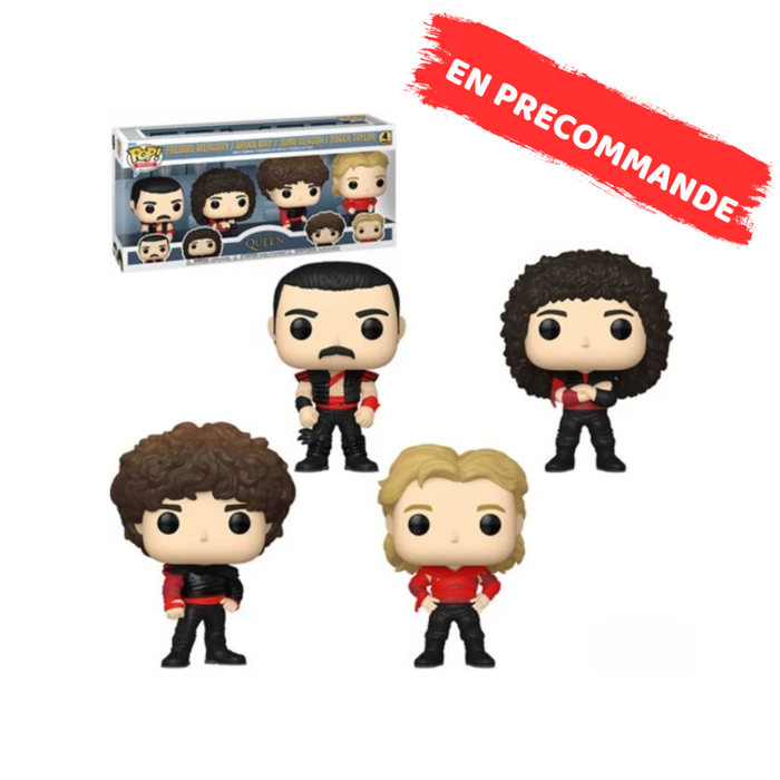 Queen - Pack 4 Figurines POP - Radio Gaga