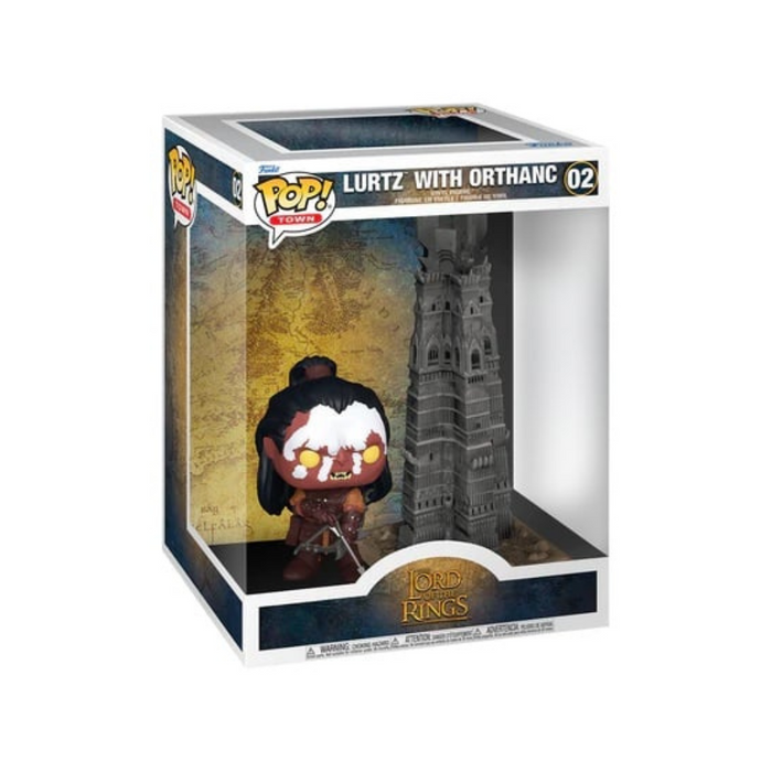Le Seigneur des Anneaux - Figurine POP Town N° 02 - Lurtz avec Orthanc