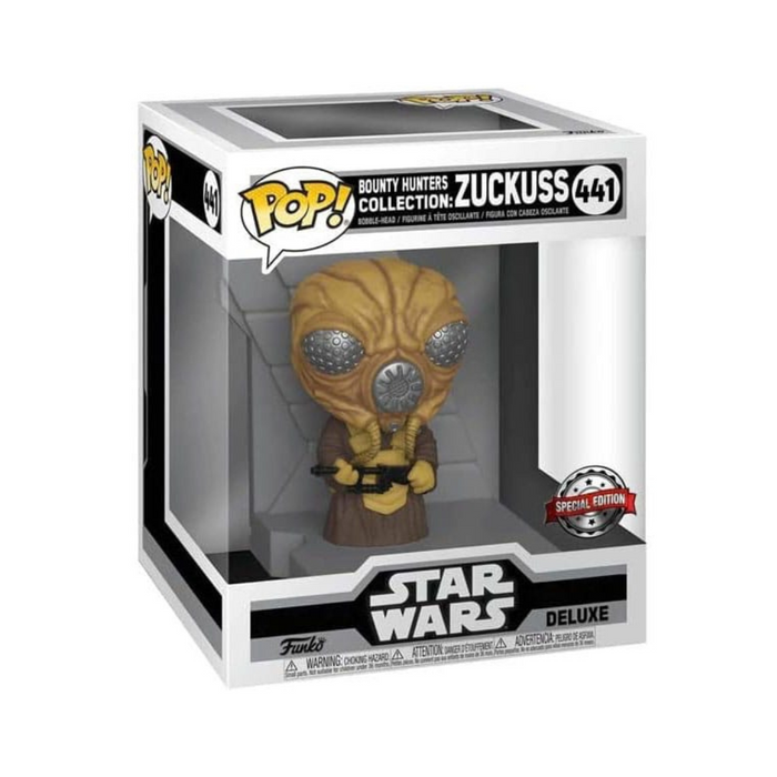 Star Wars 5 - Figurine POP Deluxe N° 441 - Bounty Hunters Collection Zuckuss EDITION SPECIALE