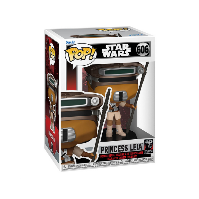 Star Wars 6 - Figurine POP N° 606 - Princesse Leia Déguisement Boushh