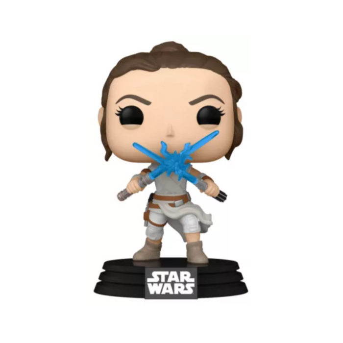 Star Wars 9 - Figurine POP N° 434 - Rey 2 Sabres laser