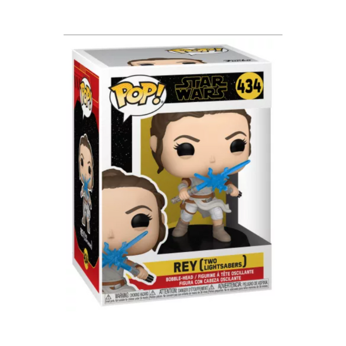 Star Wars 9 - Figurine POP N° 434 - Rey 2 Sabres laser