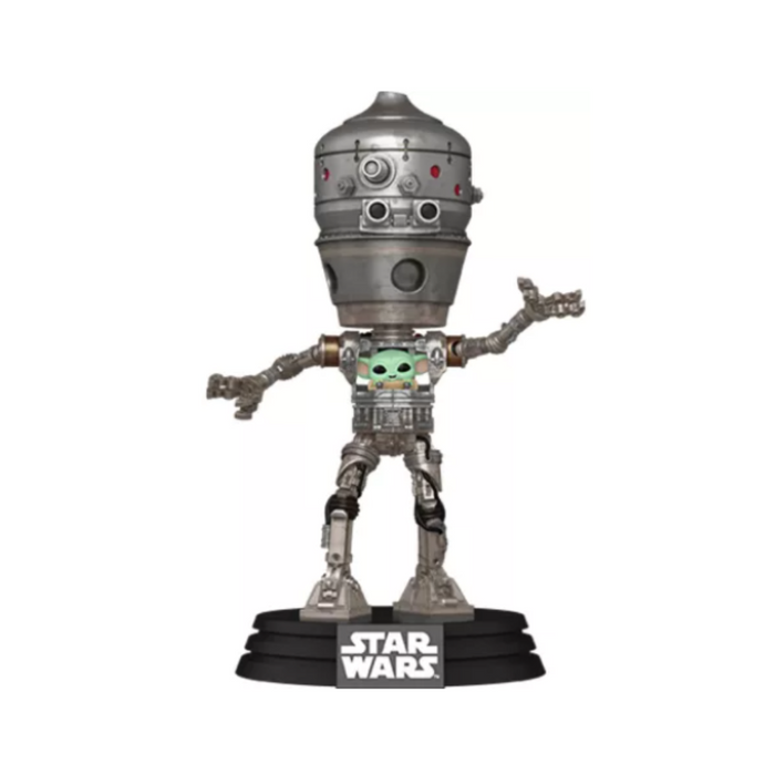 Star Wars Mandalorian - Figurine POP Deluxe N° 720 - IG-12 avec Grogu