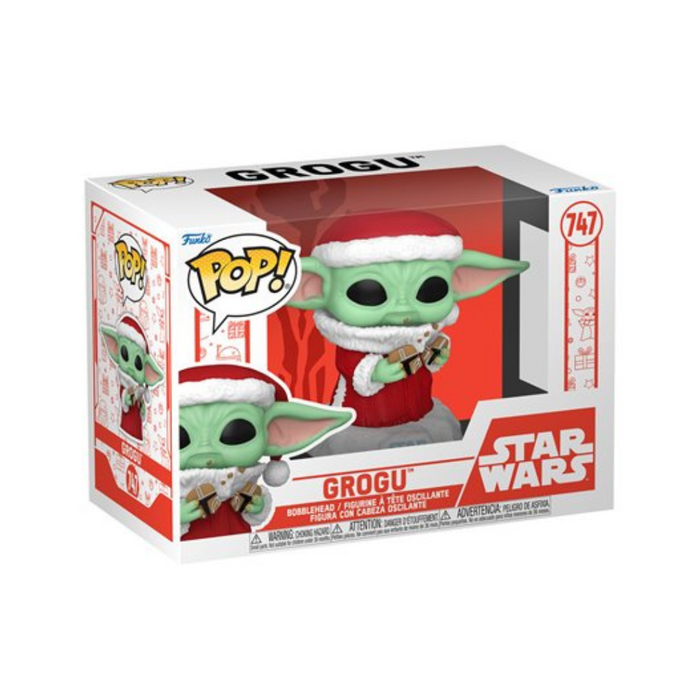 Star Wars Noël / Holiday - Figurine POP N° 747 - Grogu Santa avec cookies