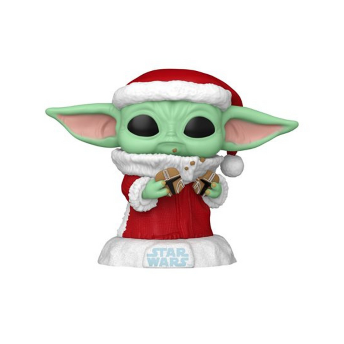 Star Wars Noël / Holiday - Figurine POP N° 747 - Grogu Santa avec cookies