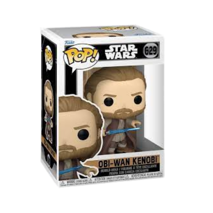 Star Wars Obi-Wan Kenobi - Figurine POP N° 629 - Obi-Wan Kenobi en posture de combat