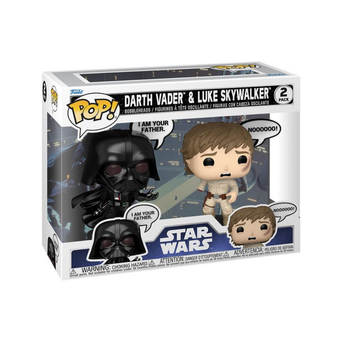Star Wars 5 - Pack 2 Figurines POP - Dark Vador & Luke Skywalker (I'm your father)