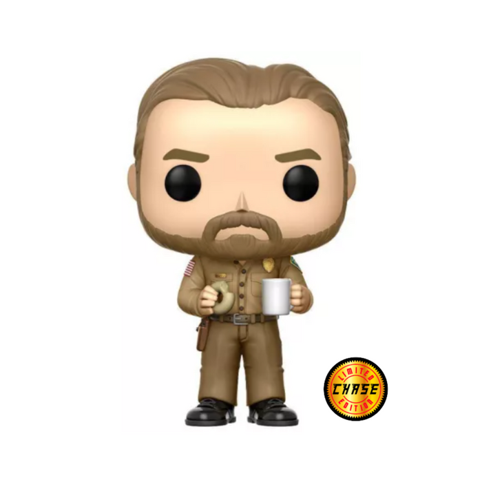 Stranger Things - Figurine POP N° 512 - Hopper Sans Chapeau CHASE