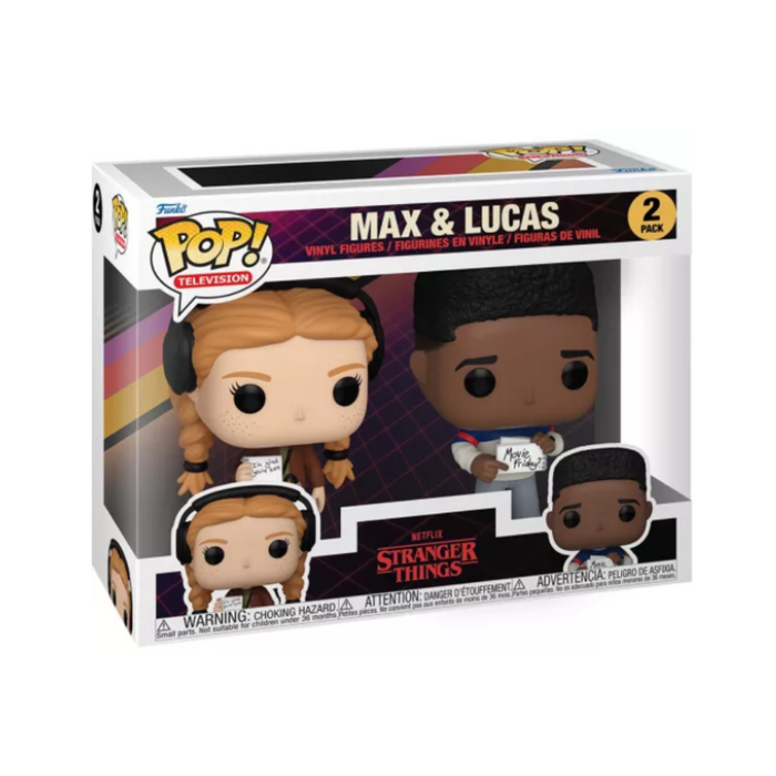 Stranger Things - Pack 2 Figurines POP - Max & Lucas