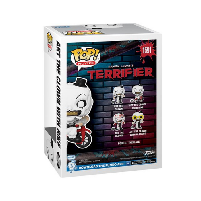 Terrifier - Figurine POP N° 1591 - Art le Clown avec vélo