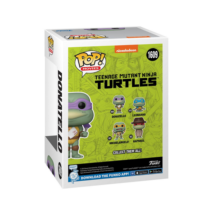 Tortues Ninja - Figurine POP N° 1609 - Donatello avec pizza