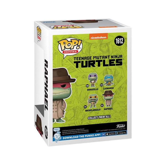 Tortues Ninja - Figurine POP N° 1612 - Raphael avec veste et chapeau